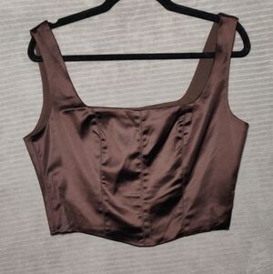 Jason Wu Brown Crop Top size L